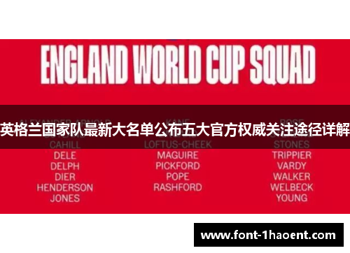 英格兰国家队最新大名单公布五大官方权威关注途径详解